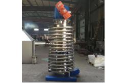 China Enclosed Spiral Lifter Vertical Conveyor Spiral Elevator For Powder Granules supplier