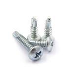 Blue Zinc Plated Phillips Rounded Head Drilling Self Tapping Screws in Various Sizes for sale