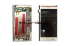 China Cell Phone LCD Screen Replacement For Huawei P6 Complete White supplier