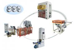 China Full Automatic Aerosol Can Making Machine For Lid Diameter 52mm 65mm supplier