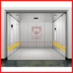 speed 0.5m/S Painted Steel Industrial Freight Elevator With Low Noise External Elevator Lifts for sale