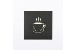 China Coffee Cup 3D Pop Up Greeting Card With White Envelope 148×210mm Size ODM supplier