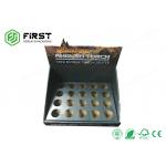 Customized Counter Display Racks With Holes Retail Promotion Cardboard Counter Display
