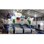 Attractive Ice Theme Kids Bouncy Castle With Rabit Inflatable Slide for sale