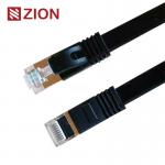 Stranded bare copper FLAT CAT6 FTP RJ45 Patch Cord with LSZH/PVC for sale