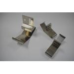 0.3mm - 5mm Small Metal Components Stainless Steel Stamping With Spring Clamp for sale