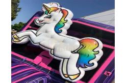 China Backyard Unicorn Jumping Castles Inflatable Bounce House Water Slide supplier