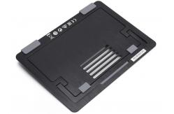 China Portable Aluminum Laptop Tray Brushed Finishing Foldable Laptop Stand supplier
