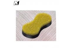 China OBM Synthetic Pulp Wall Painting Using Sponge Semicircle Shape supplier