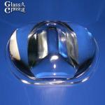 OEM Clear Borosilicate Glass Cob Led Lenses For Street Light Lamp for sale