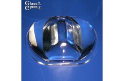 China OEM Clear Borosilicate Glass Cob Led Lenses For Street Light Lamp supplier