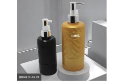 China Customized Plastic Luxury Shampoo Bottles 500ml PET Bottle supplier