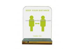 China High Brightness Table Stand 28 * 22cm Led Shine Board supplier