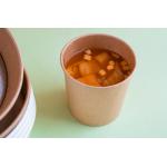Brown Paper Soup Cup With Lids 32oz for sale