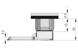 China Customized Version Quarter Turn Lock Cylindrical Square Cam Latch supplier