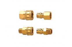 China Hydraulic Brass Quick Coupling 1/8 For Non Valved Applications supplier
