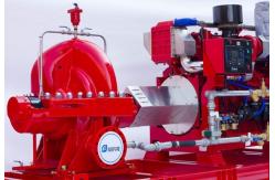 China High Capacity Diesel Fire Fighting Pumps / Stable Red Fire Jockey Pump supplier