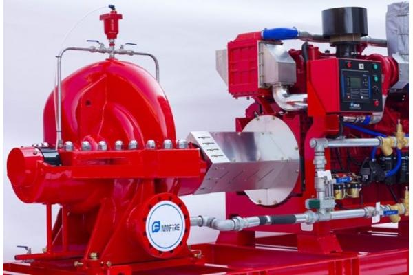High Capacity Diesel Fire Fighting Pumps / Stable Red Fire Jockey Pump