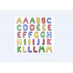 Colored Custom Puffy Alphabet Stickers For Baby Room Wall Decor Eco Friendly for sale