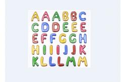China Colored Custom Puffy Alphabet Stickers For Baby Room Wall Decor Eco Friendly supplier