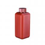 250ml Small HDPE Square Brown Reagent Bottle For Industrial Chemical Liquid for sale