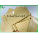 One sided PE Poly Coated 250gsm 270gsm 300gsm Kraft Paper Board for Food Paper Plates for sale