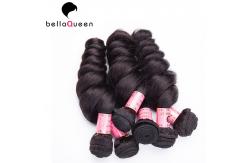 China Natural Black 1b 6a New Unprocessed 100 Human Remy Hair Extensions supplier