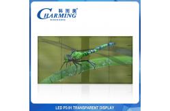 China 500x1000mm Full Color 4K Transparent Glass Display Waterproof supplier