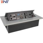 Black Power Hidden  Desktop  Socket With USB / 3.5 Audio Interface BD610-7 for sale