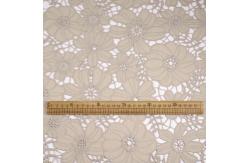 China OKEO-TEX Guipure Lace Trim Polyester Milk Fiber Embroidery Lace Trim supplier
