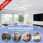 230V Plywood Blade LED Ceiling Fan With 6 Speeds Remote Control