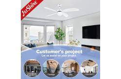 China 230V Plywood Blade LED Ceiling Fan With 6 Speeds Remote Control supplier