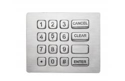 China Durable16 keys backlit brushed steel numeric keypad with USB electronic controller supplier