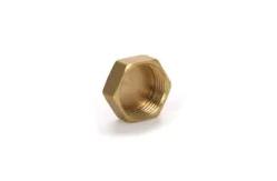 China 3/4 Female Thread Copper Pipe Cap Fittings Hexagon Head End Cap supplier