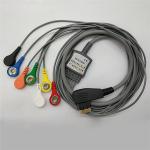 DMS 7 Lead Holter ECG Cable HDMI Connector 125cm Length Gray Cable Color for sale