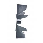 114mm Diameter Fireplace Fan 9 Blades Galvanized Sheet For Pellet Stove