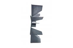 China 114mm Diameter Fireplace Fan 9 Blades Galvanized Sheet For Pellet Stove supplier