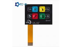 China PET F150 FPC Membrane Switch Panel Embossed Button LEDs supplier