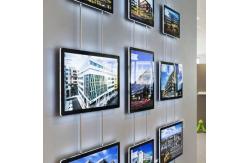 China Custom Hanging A3/A4 Portrait Led Crystal Frame Acrylic Crystal Light Box supplier