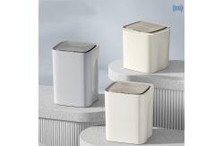 China Smart Sensor Ipx5 Waterproof Trash Bin Small Plastic Touchless Trash Can supplier