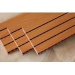 Studio Room Wooden Grooved Acoustic Panel MDF Board Fireproof Melamine Surface for sale