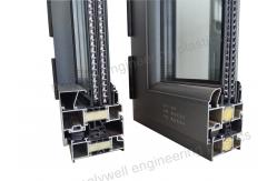 China Customized Windproof Aluminum Window 6061 PA66 Heat Insulation Profile supplier