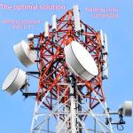 Four Legged Angular Steel Lattice Tower For Telecommunication