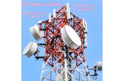 China Four Legged Angular Steel Lattice Tower For Telecommunication supplier