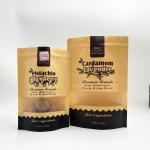 Biodegradable Kraft Paper Zipper Snack Packaging Bags Moisture Proof for sale