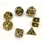 GST Practical RPG Dice Set Multipurpose Handmade Polyhedral Metal for sale