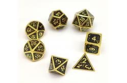 China GST Practical RPG Dice Set Multipurpose Handmade Polyhedral Metal supplier