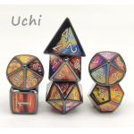 Polyhedral Tiny Dice Set Lightweight Multipurpose Hand Carved for sale