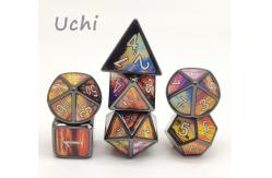 China Polyhedral Tiny Dice Set Lightweight Multipurpose Hand Carved supplier