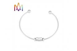 China Removable Wired Cuff Womens Engraved Bracelets 7g supplier
